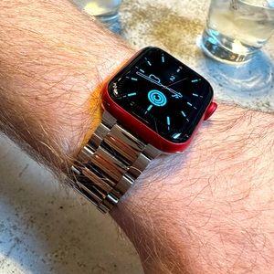 SHINOLA
Men's 20mm 3-Link Stainless Steel Bracelet For Apple Watch